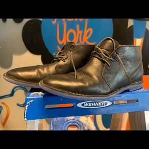 Cole Haan Black Leather Chukkas